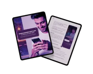Ebook trabajadores digitales, dos tablets.