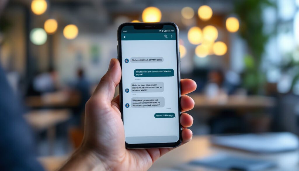 foto de un agente conversacional en whatsapp