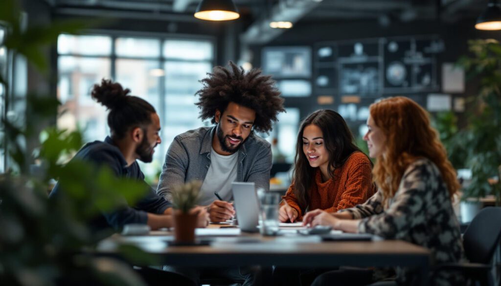 Restauración 2026: El Rol de los Trabajadores Digitales en la Nueva Era 3 trabajadores digitales llevando adelante la digitalización