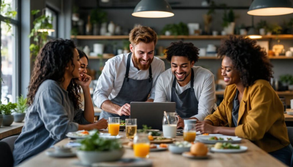 Restauración 2026: El Rol de los Trabajadores Digitales en la Nueva Era 2 grupo de trabajadores digitales en españa