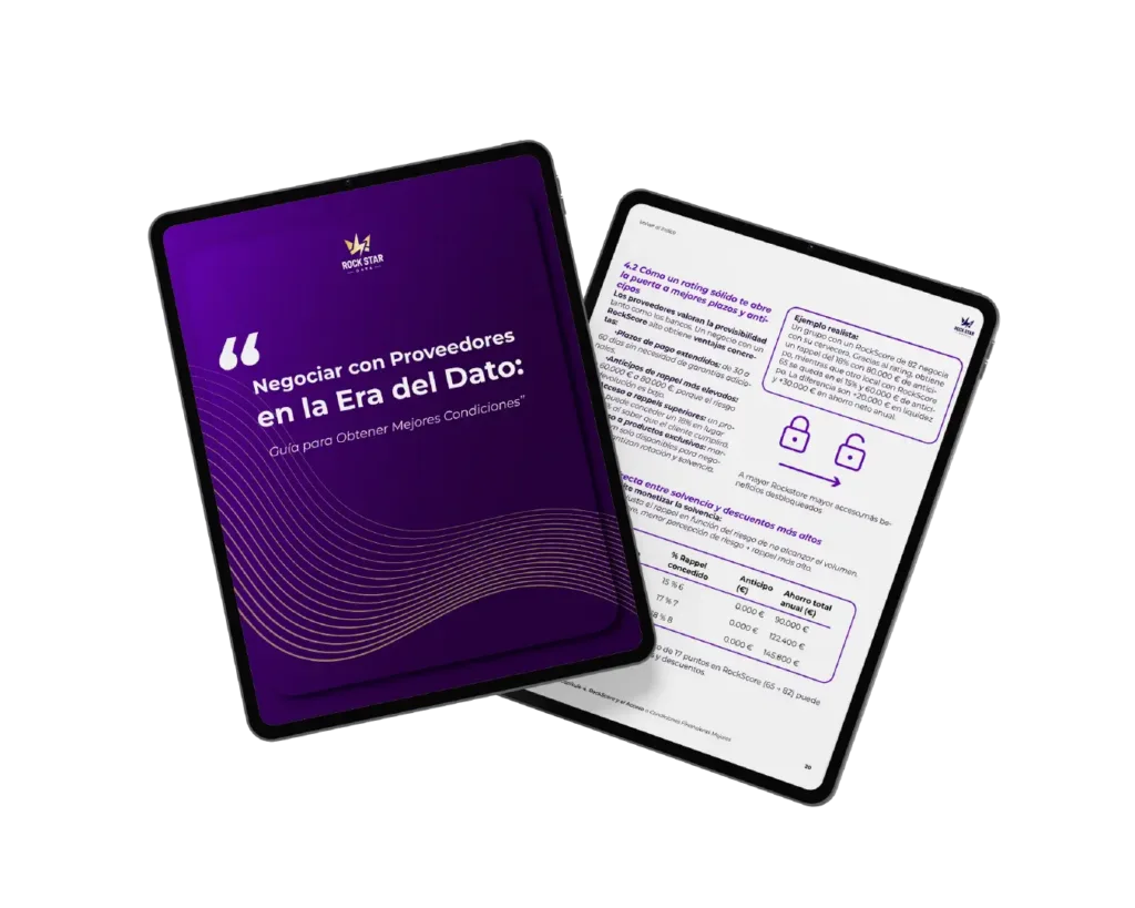 Ebook negociar con proveedores, tablet mockup