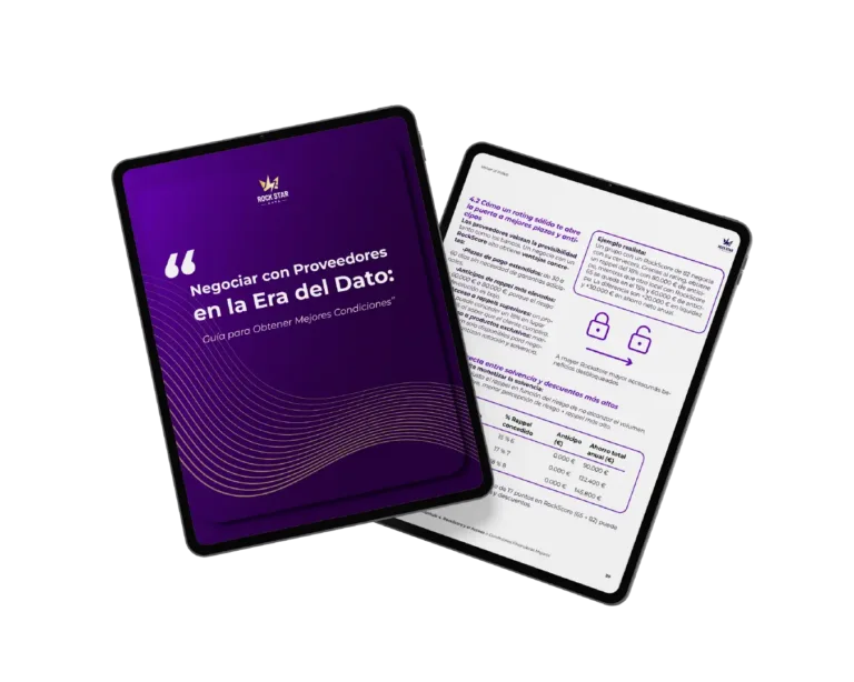 Centro de Recursos 7 Ebook negociar con proveedores, tablet mockup